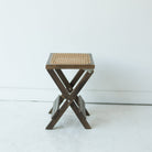 Folding Cane Stool - elsie green - furniture