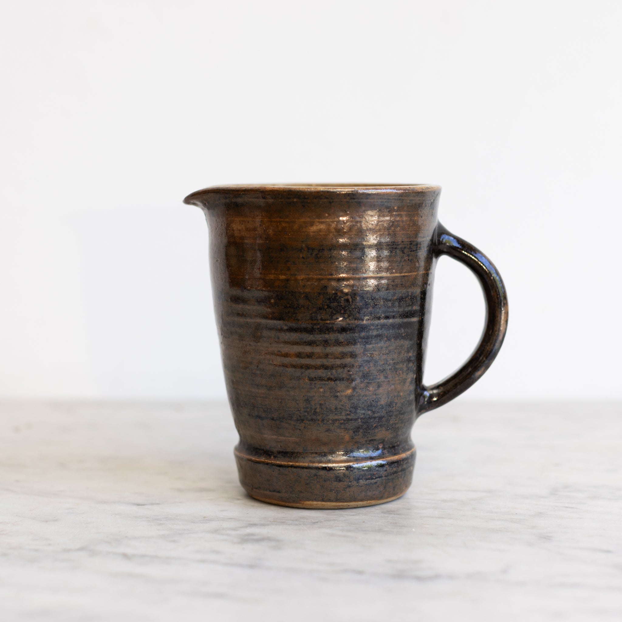 Fontgambault Abbey Stoneware Pitcher | Signed by Artist - elsie green - the french kitchen
