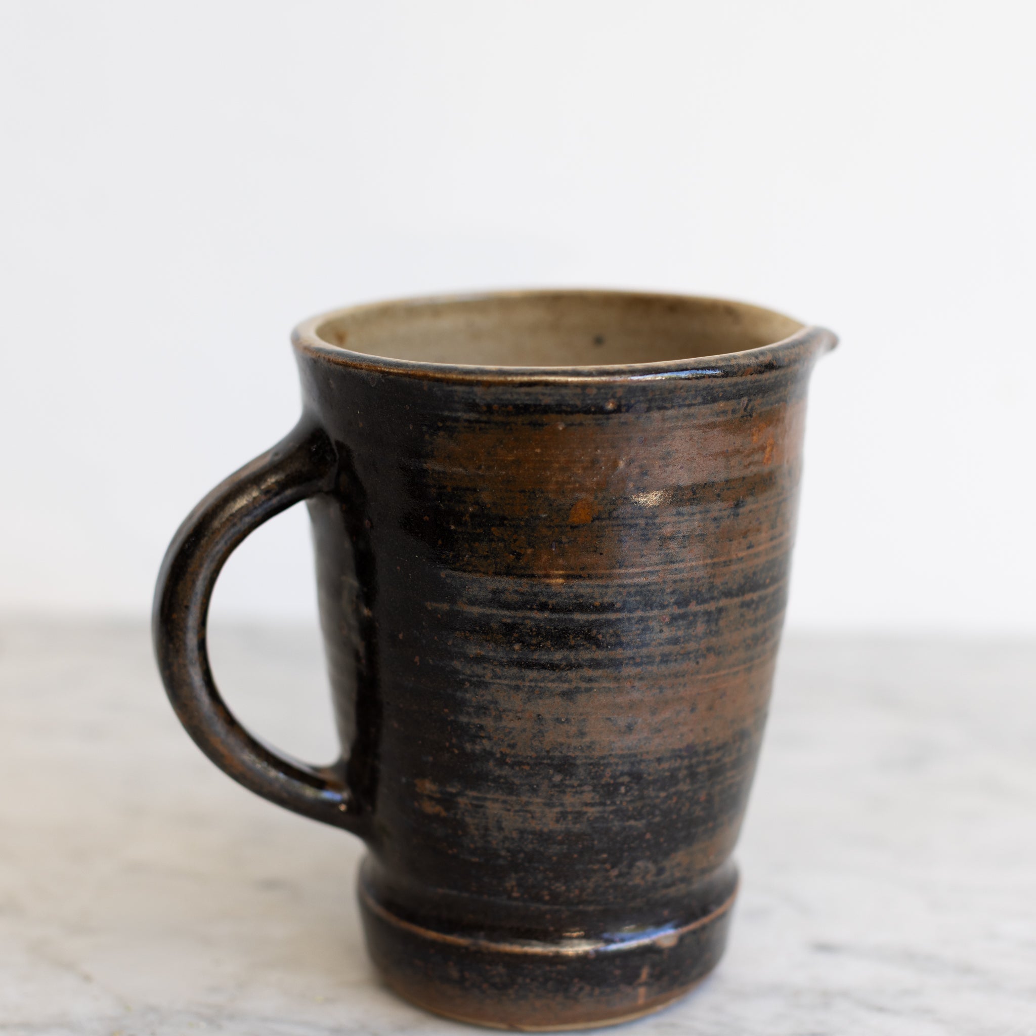 Fontgambault Abbey Stoneware Pitcher | Signed by Artist - elsie green - the french kitchen