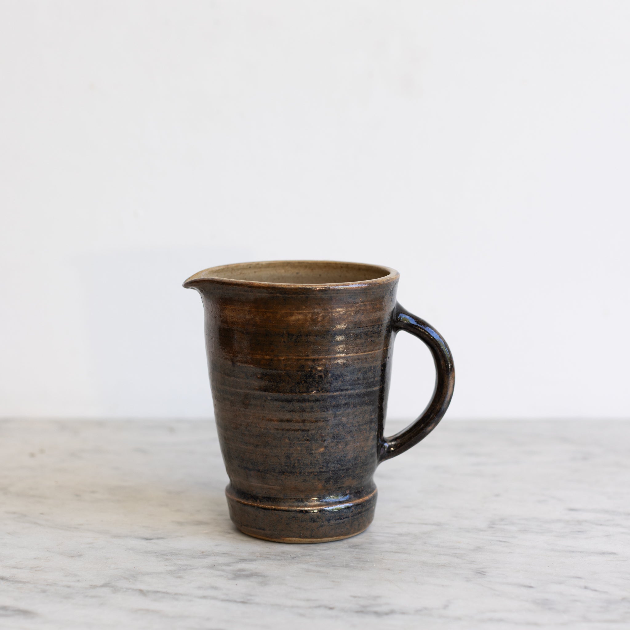 Fontgambault Abbey Stoneware Pitcher | Signed by Artist - elsie green - the french kitchen