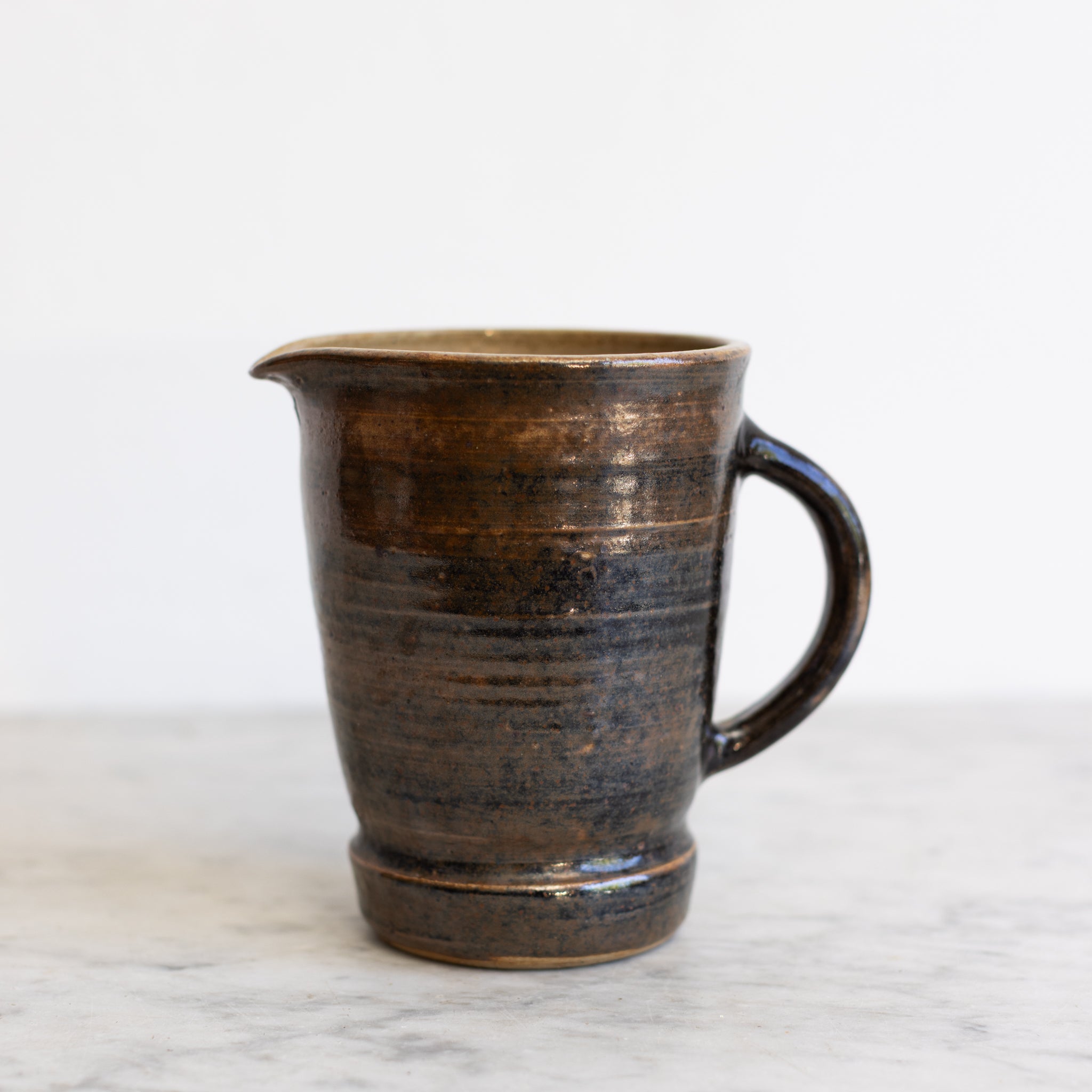 Fontgambault Abbey Stoneware Pitcher | Signed by Artist - elsie green - the french kitchen