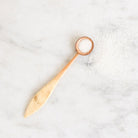Footed Pressed Glass With Bone Spoon - elsie green - the french ktichen