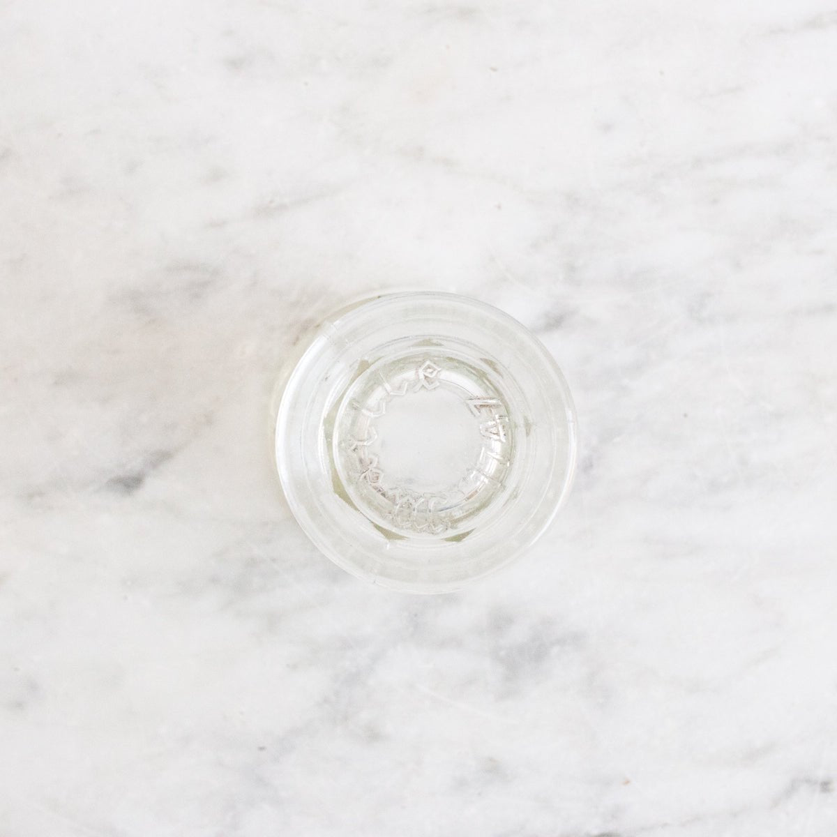 Footed Pressed Glass With Bone Spoon - elsie green - the french ktichen