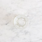 Footed Pressed Glass With Bone Spoon - elsie green - the french ktichen