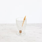 Footed Pressed Glass With Bone Spoon - elsie green - the french ktichen