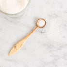 Footed Pressed Glass With Bone Spoon - elsie green - the french ktichen