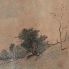 Framed Drawing on Newsprint | Landscape - elsie green - art