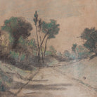 Framed Drawing on Newsprint | Landscape - elsie green - art