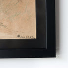 Framed Drawing on Newsprint | Landscape - elsie green - art