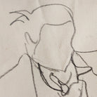 Framed Drawing with Seated Man | Guy Aubert - elsie green - art