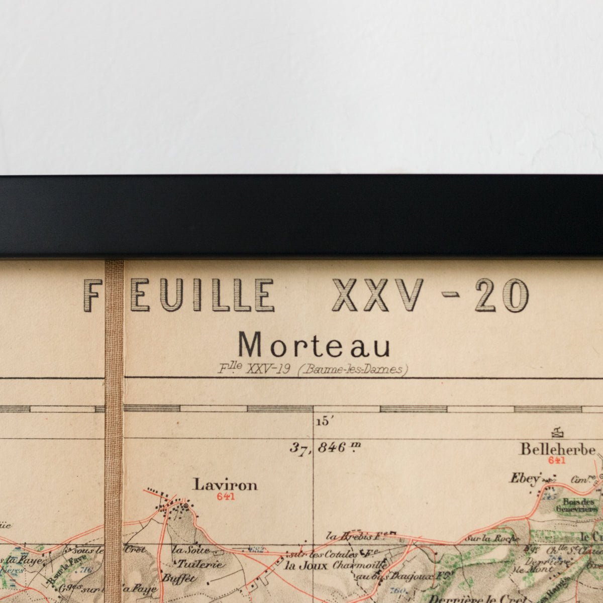 Framed Map of Morteau - elsie green - art