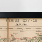 Framed Map of Morteau - elsie green - art