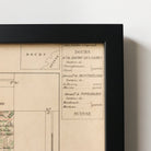 Framed Map of Morteau - elsie green - art