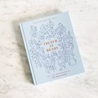 French at Heart Cookbook with Moroccan Marble Bowl and Silver Salt Spoon - elsie green - the french kitchen