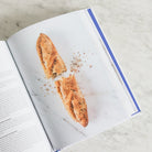 French Boulangerie Cookbook with Laundered Linen Kitchen Towel and Wood Spoon - elsie green - the french kitchen
