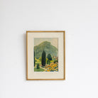 French Garden Watercolor Painting - elsie green - art