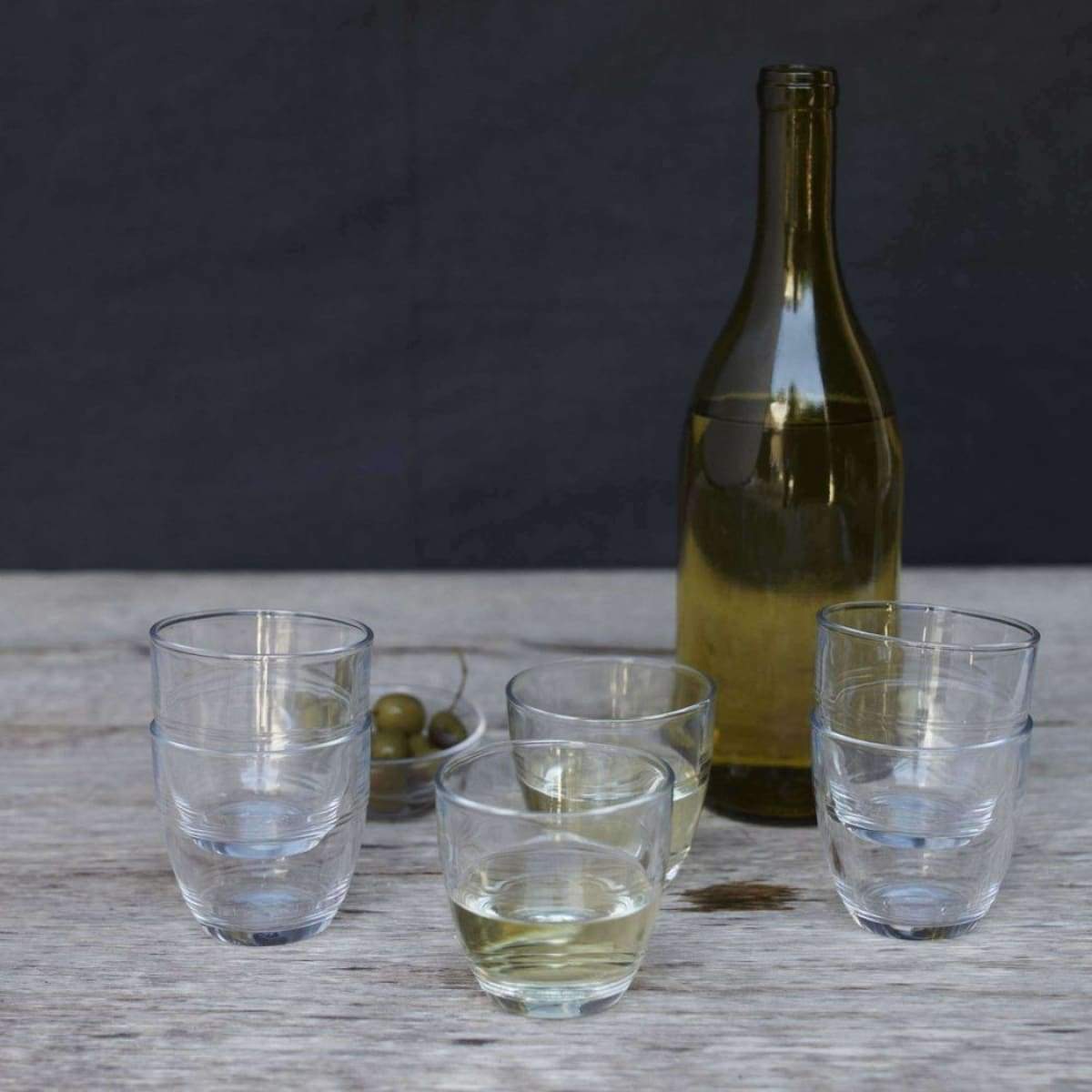 FRENCH GIGOGNE GLASS SET OF 6 - elsie green - The French Kitchen