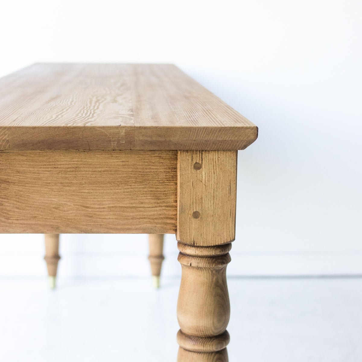 French Inspired Turned Leg Console - elsie green - reclaimed wood furniture