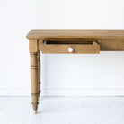 French Inspired Turned Leg Console - elsie green - reclaimed wood furniture
