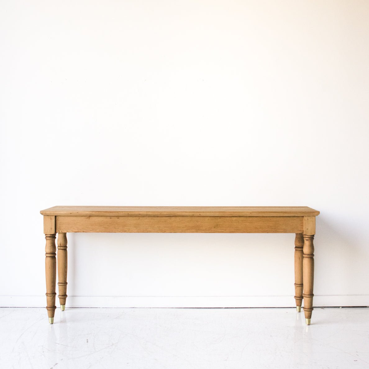 French Inspired Turned Leg Console - elsie green - reclaimed wood furniture