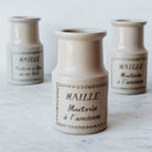 Imprinted Stoneware Mustard Pot - elsie green
