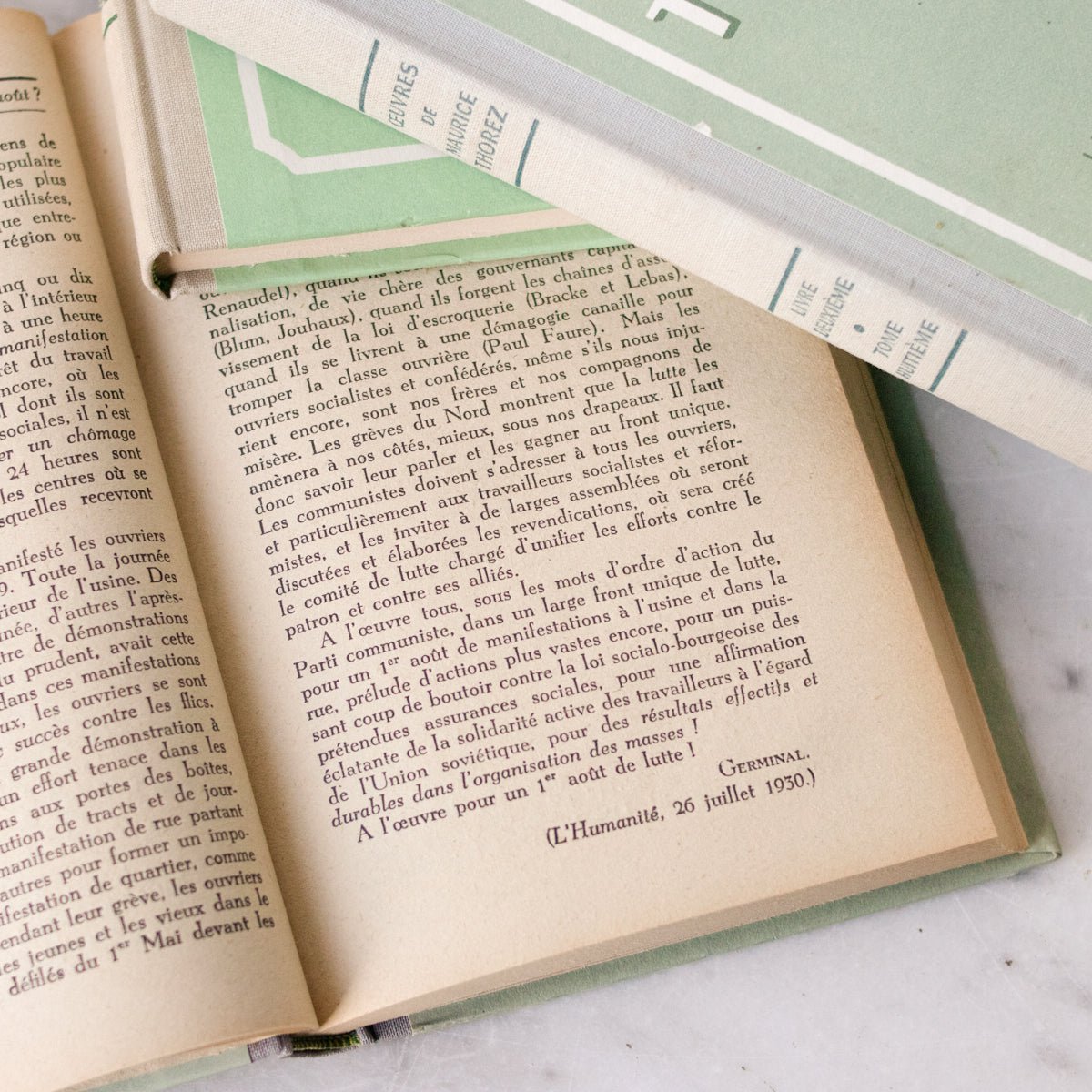 French Library Book | Oeuvres de Maurice Thorez 15 Volumes - elsie green - decor