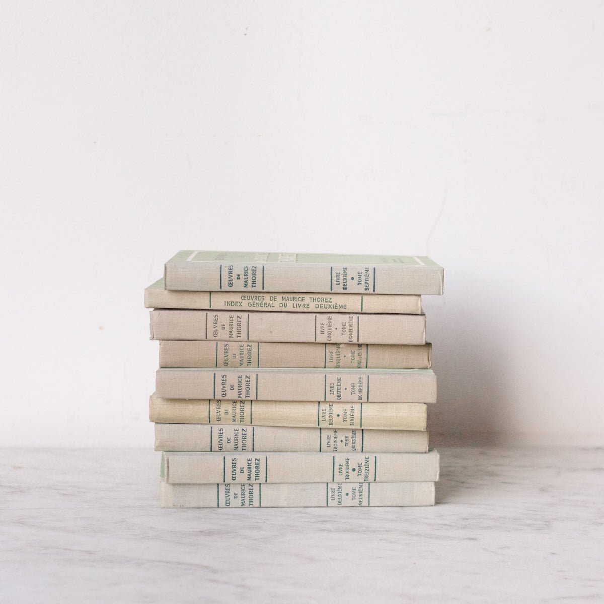 French Library Book | Oeuvres de Maurice Thorez 15 Volumes - elsie green - decor