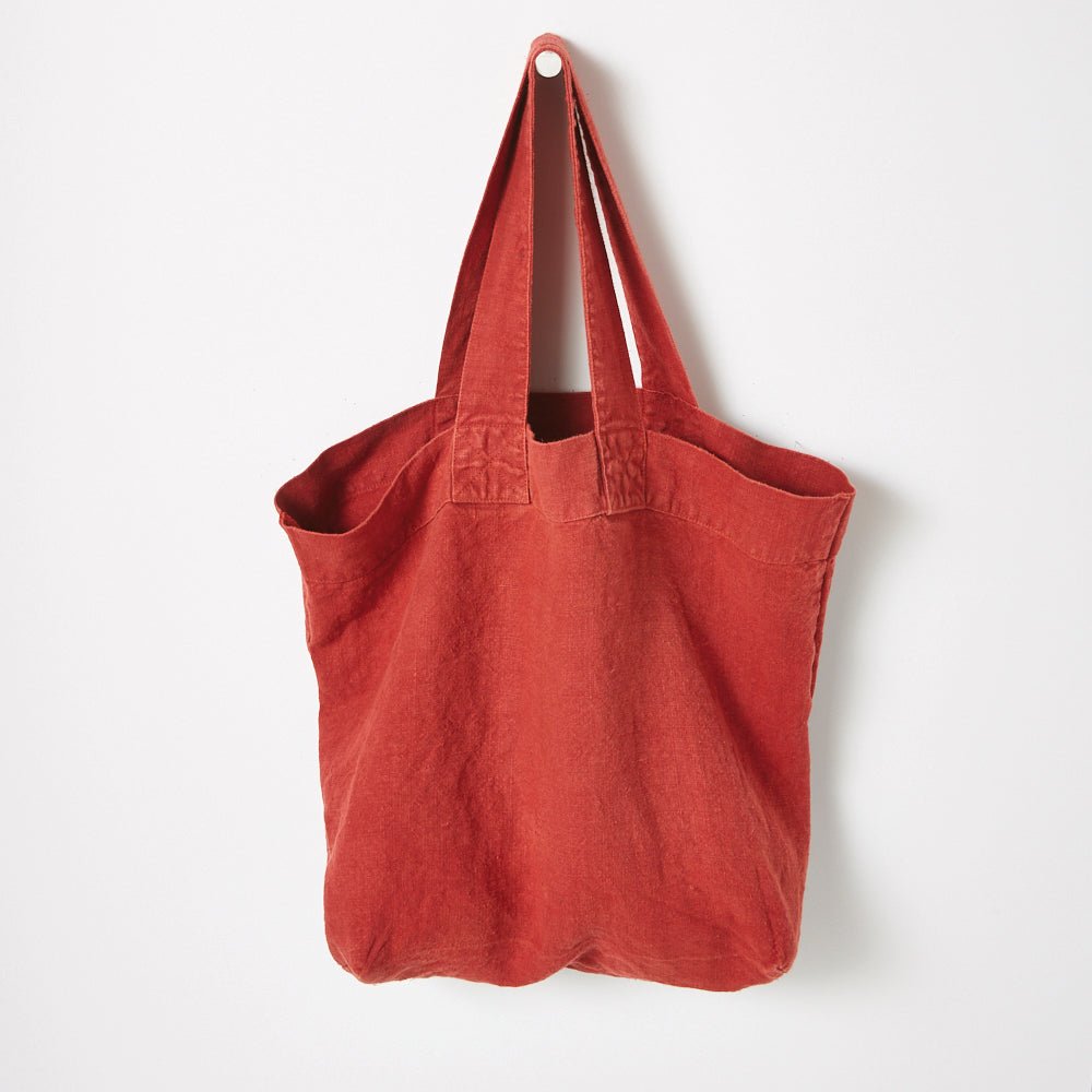 French Linen Tote Bag - elsie green - textiles