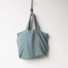 French Linen Tote Bag - elsie green - textiles