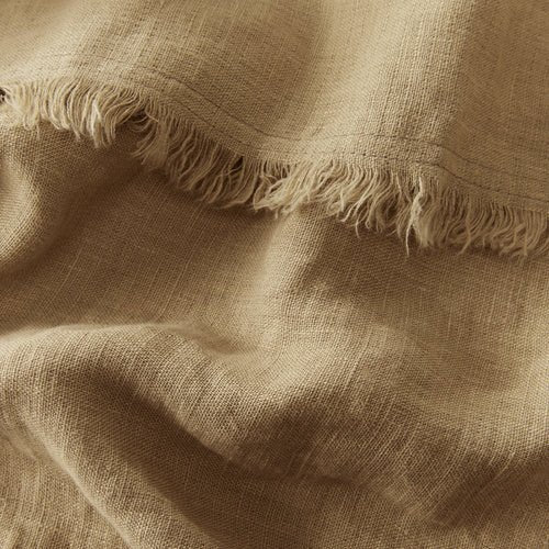 Freya Linen Throw | Biscuit - elsie green - Textiles
