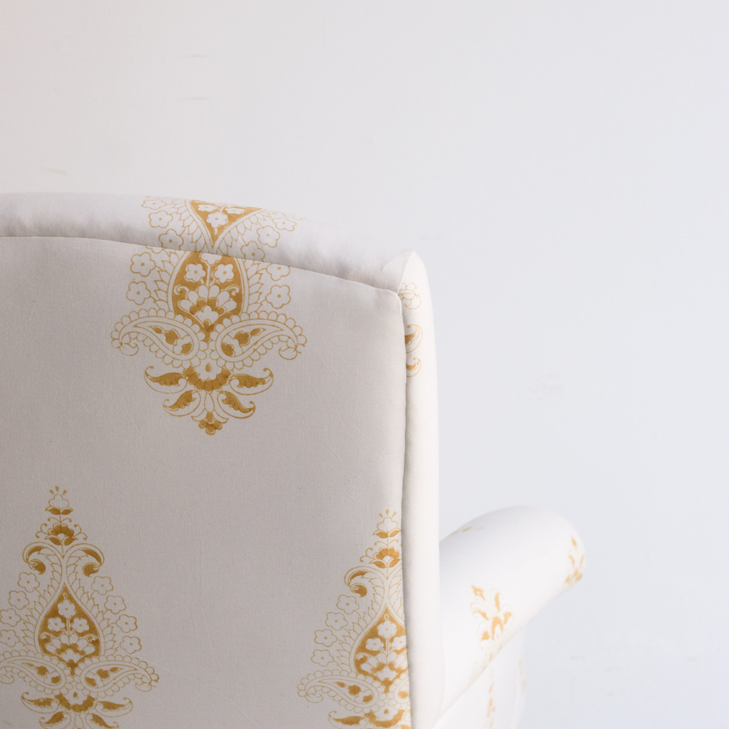 Vintage Block Print Napoleon Chair | Emma Gold - elsie green