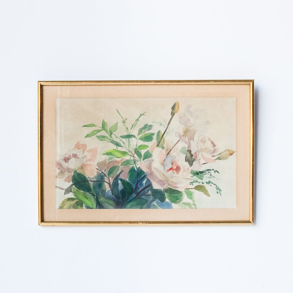 Garden Roses Watercolor Painting - elsie green - art