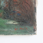 Garden with Sculpture Oil Painting - elsie green - Art
