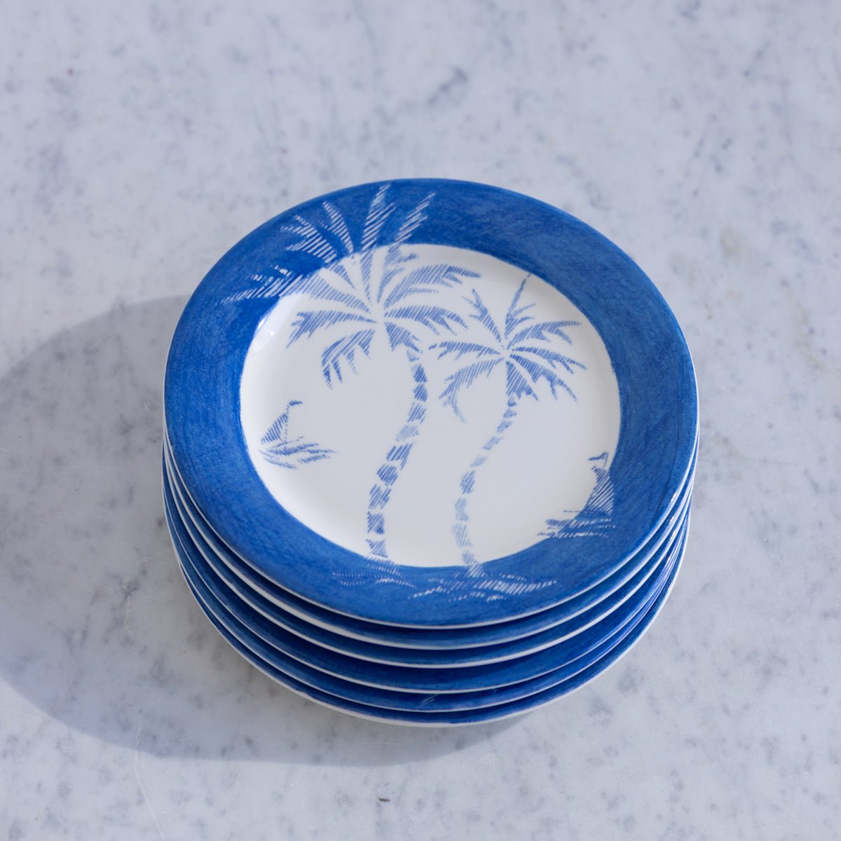 Gien Ironsstone Saucer Set of 6 - elsie green - the french kitchen