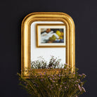 Gilded Louis Philippe Mirror | 15.25 x 19 - elsie green - decor
