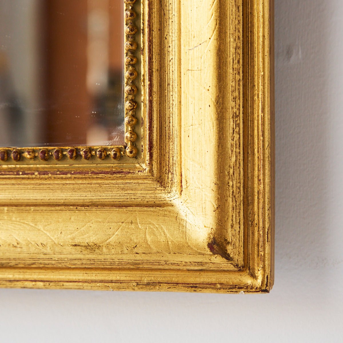 Gilded Louis Philippe Mirror | 15.25 x 19 - elsie green - decor