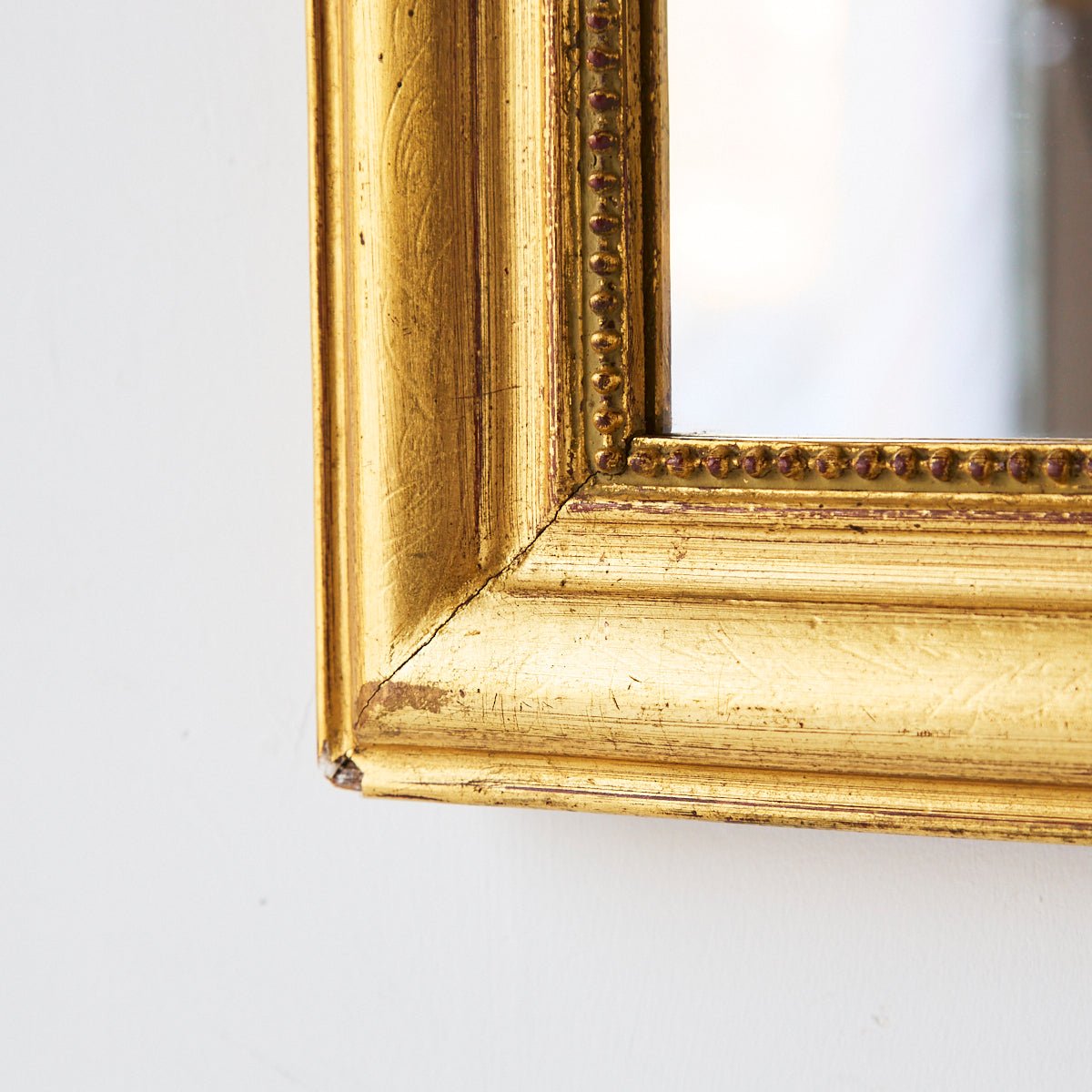 Gilded Louis Philippe Mirror | 15.25 x 19 - elsie green - decor