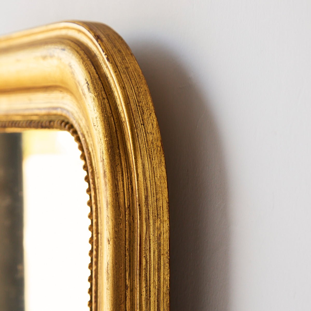 Gilded Louis Philippe Mirror | 15.25 x 19 - elsie green - decor