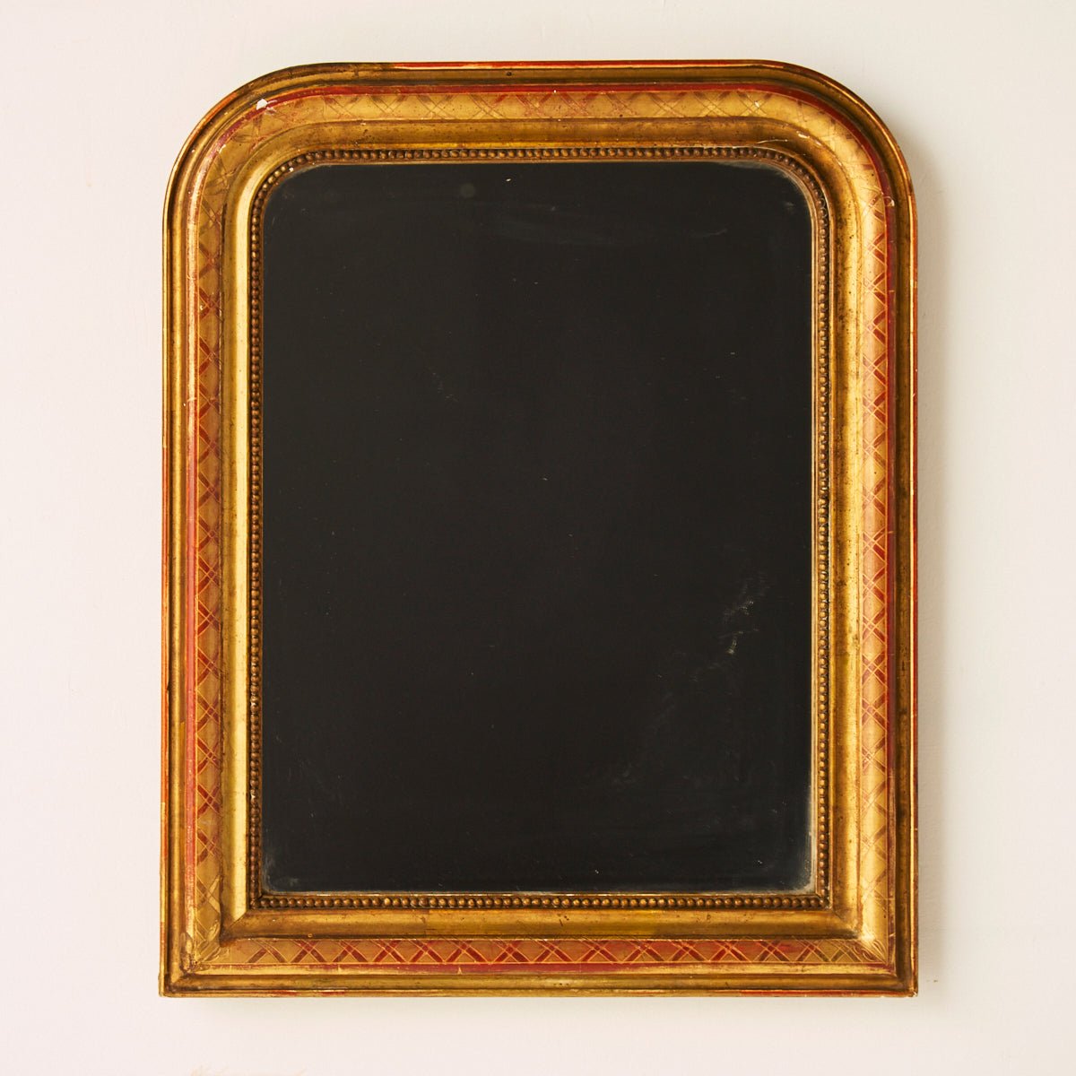 Gilded Louis Philippe Mirror | 20.25 x 25 - elsie green - decor