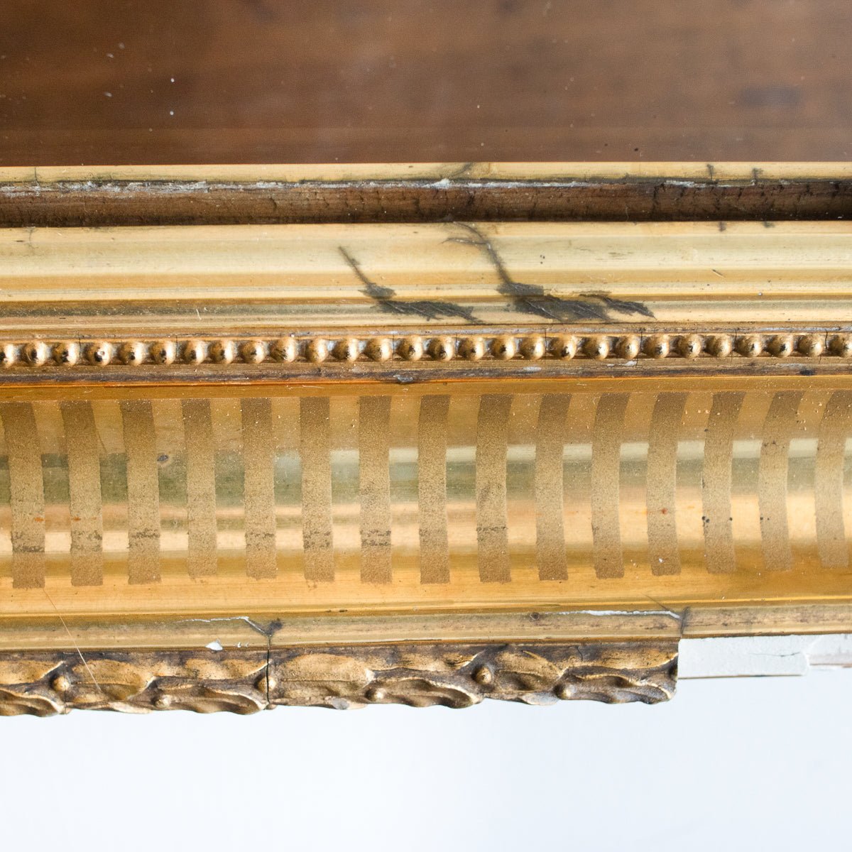 Gilded Vintage Mirror | 20" W x 26" H - elsie green - decor