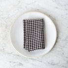 Gingham Linen Napkin Set of 4 - elsie green - textiles