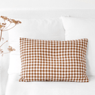 Gingham Linen Pillowcase - elsie green - Textiles