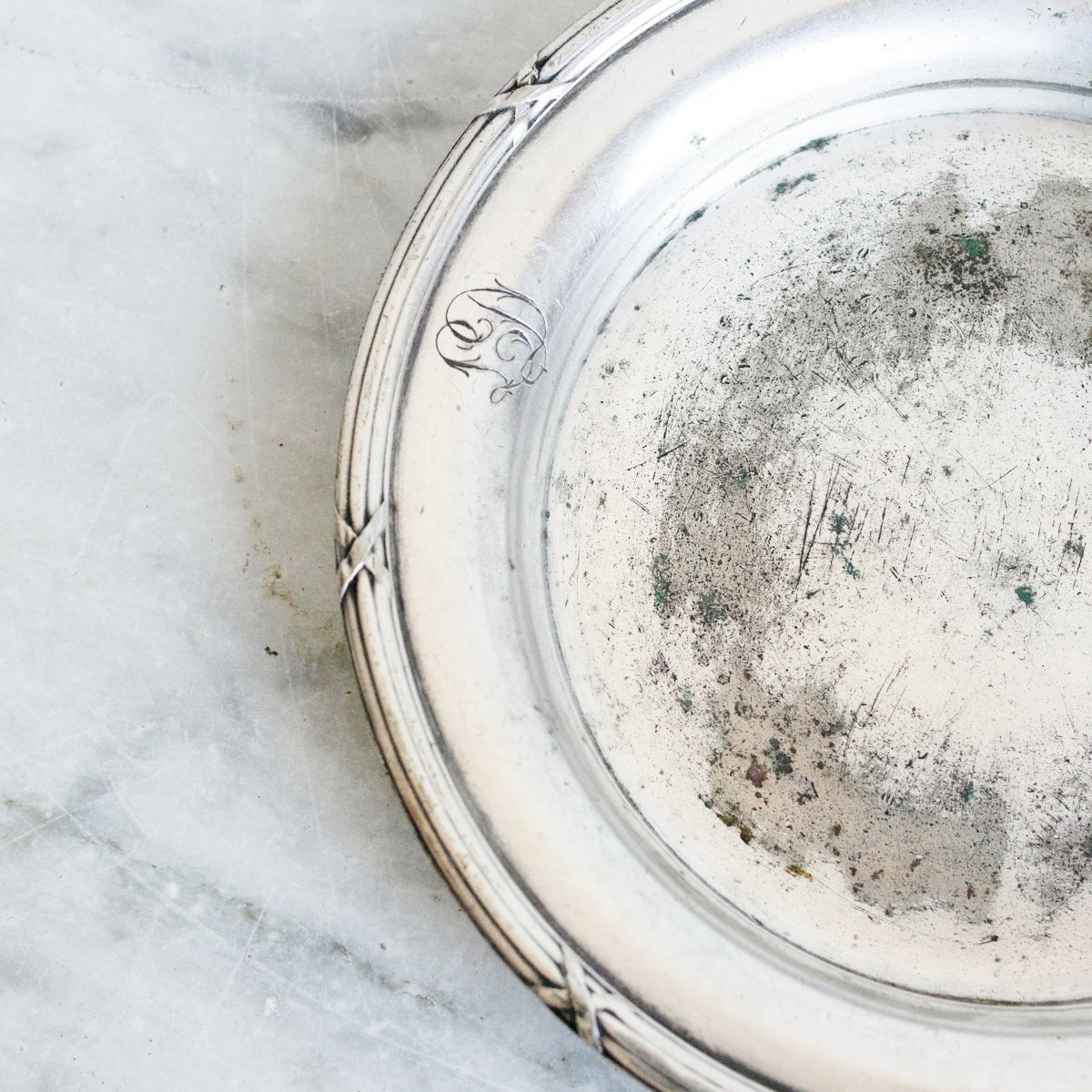 Glass Cloche With Silver Coaster - elsie green - decor