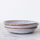Glass Dome with Pedestal and Trio of Stoneware Plates - elsie green - the french kitchen