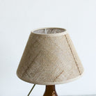 Glass Lamp with Grasscloth Shade - elsie green - decor