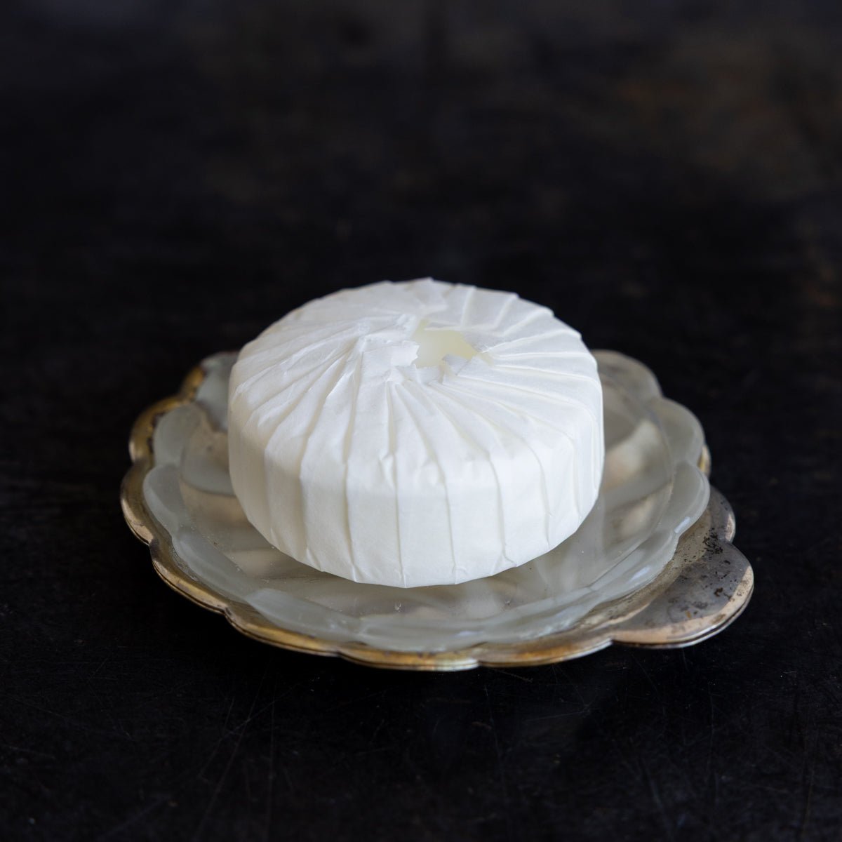 Glass & Silver Shell Soap Dish - elsie green - decor