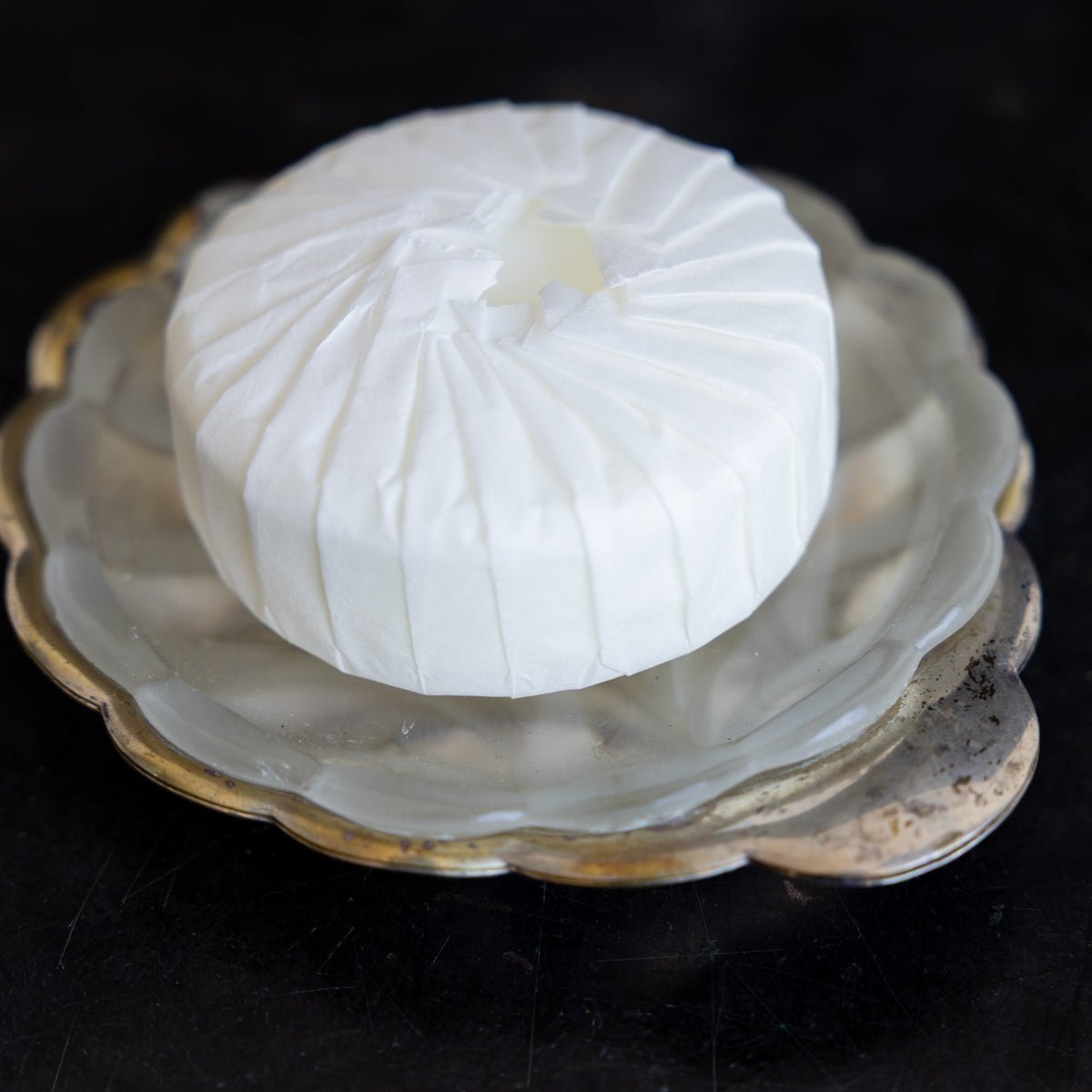 Glass & Silver Shell Soap Dish - elsie green - decor