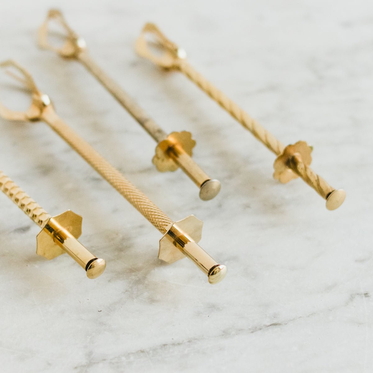 Gold - Plated Cocktail Tongs - elsie green - the french kitchen