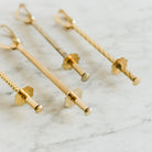 Gold - Plated Cocktail Tongs - elsie green - the french kitchen