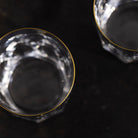 Gold Rim Crystal Bar Glass Set of 10 - elsie green - the french kitchen